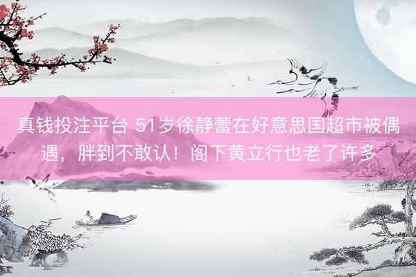 真钱投注平台 51岁徐静蕾在好意思国超市被偶遇，胖到不敢认！阁下黄立行也老了许多